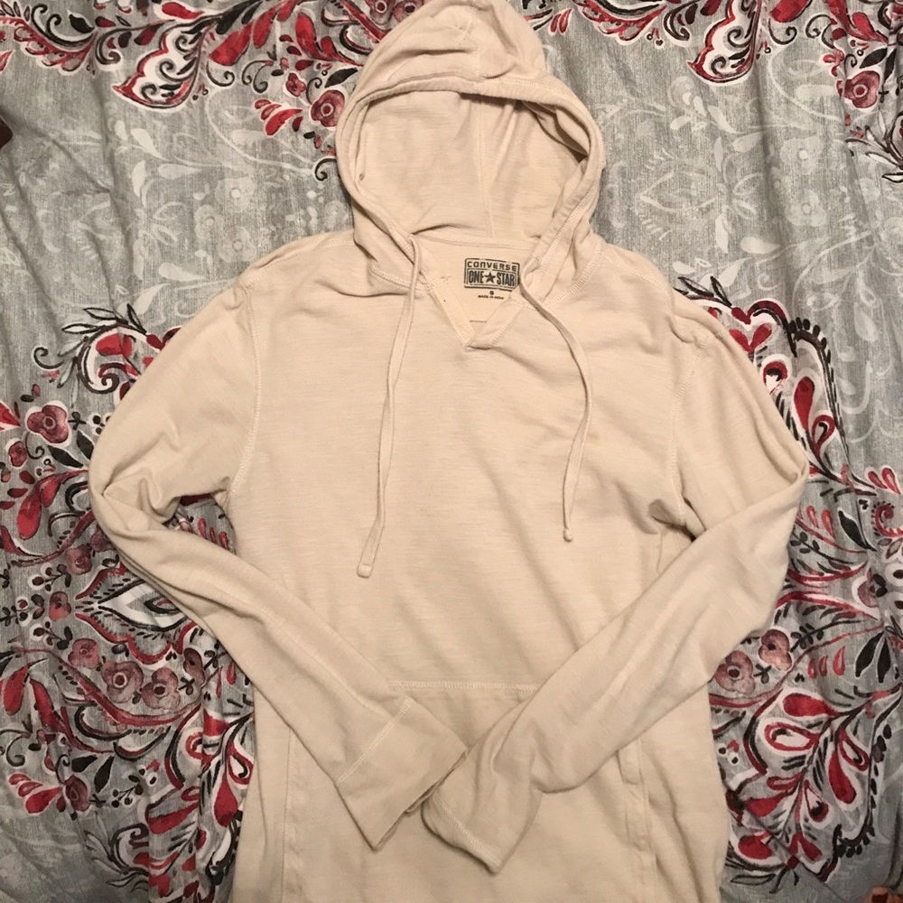 Men's beige converse pullover
