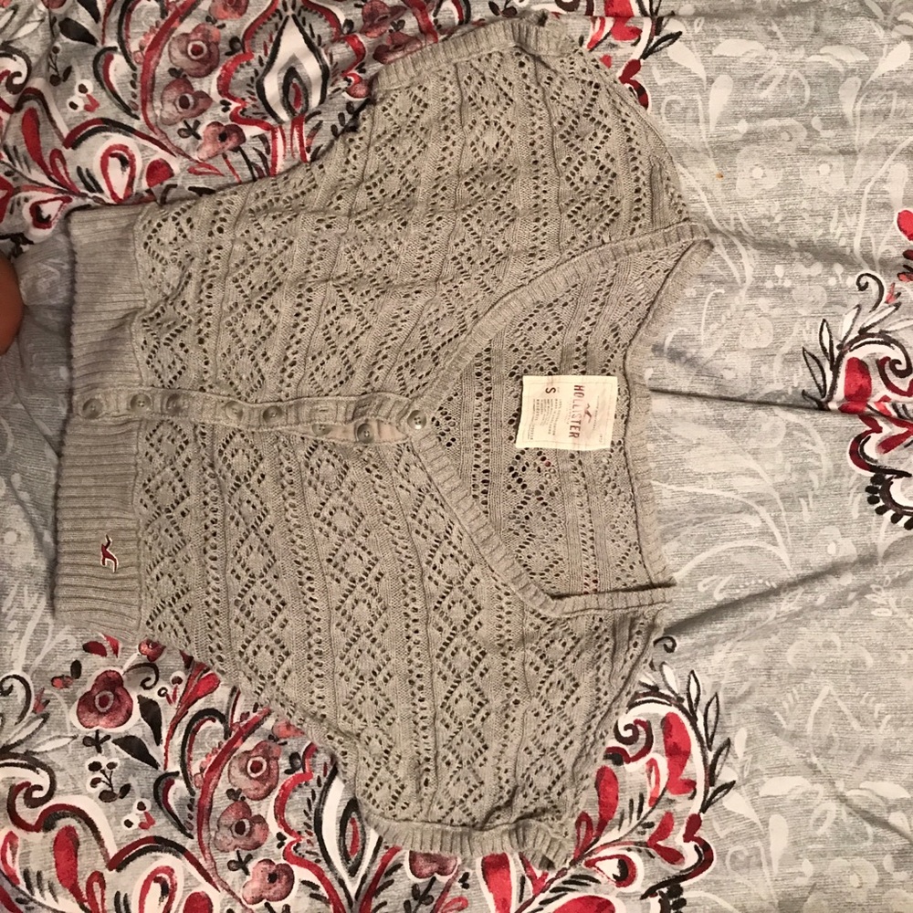 hollister knit crop top