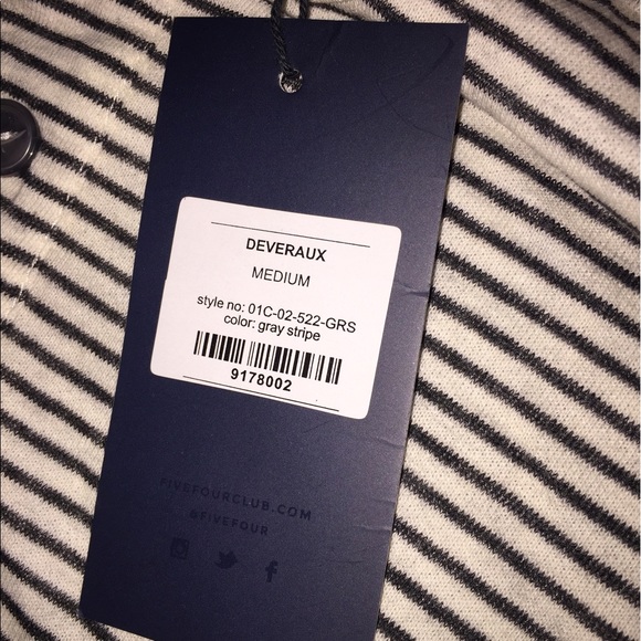 Black and white stripe long sleeve shirt - Picture 3 of 3