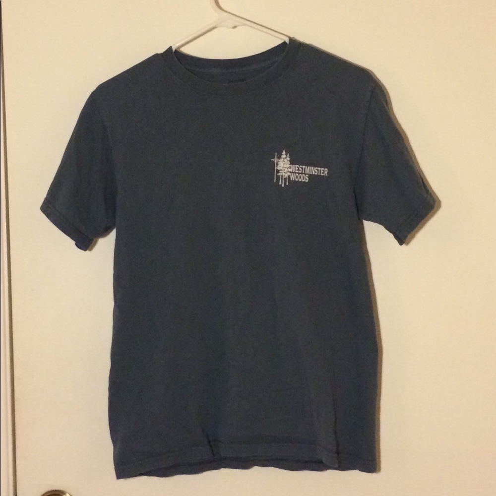 VINTAGE GRAY BLUE TEE SHIRT