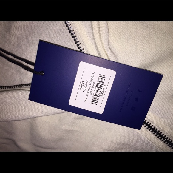 Black and white zip up hoodie - Picture 3 of 3