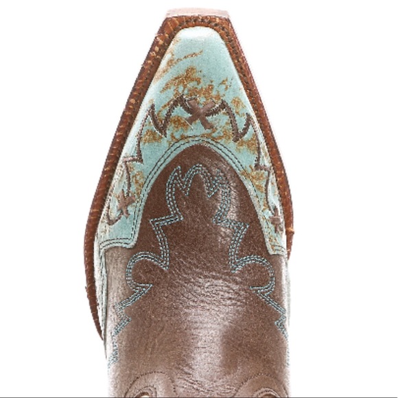 MOVING SALE! Tony Lama Vaquero Turquoise Cassidy Cowgirl Boot - Picture 4 of 17