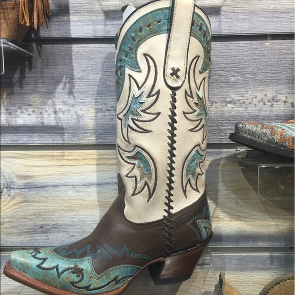 MOVING SALE! Tony Lama Vaquero Turquoise Cassidy Cowgirl Boot - Picture 6 of 17
