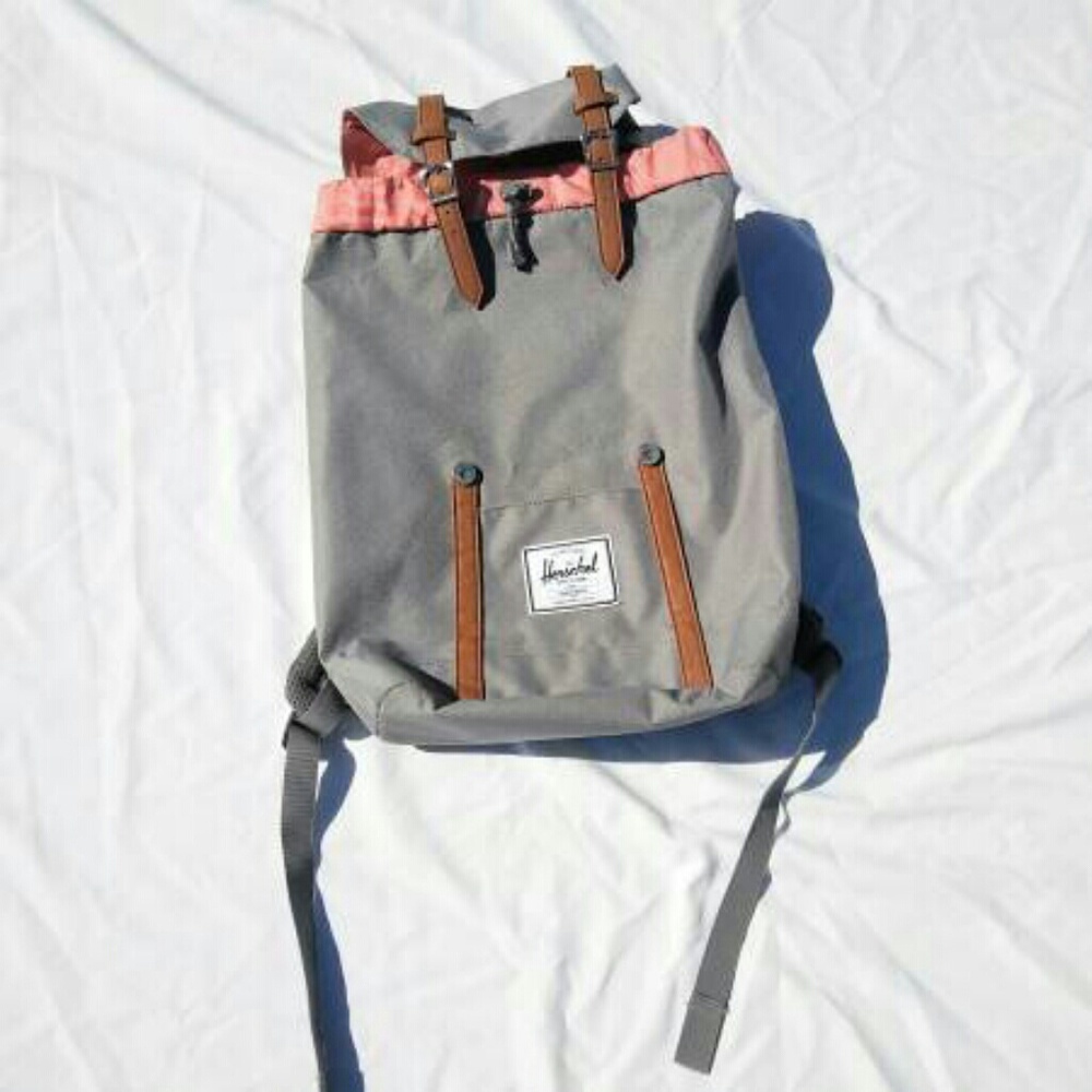 Grey Herschel Retreat backpack nylon