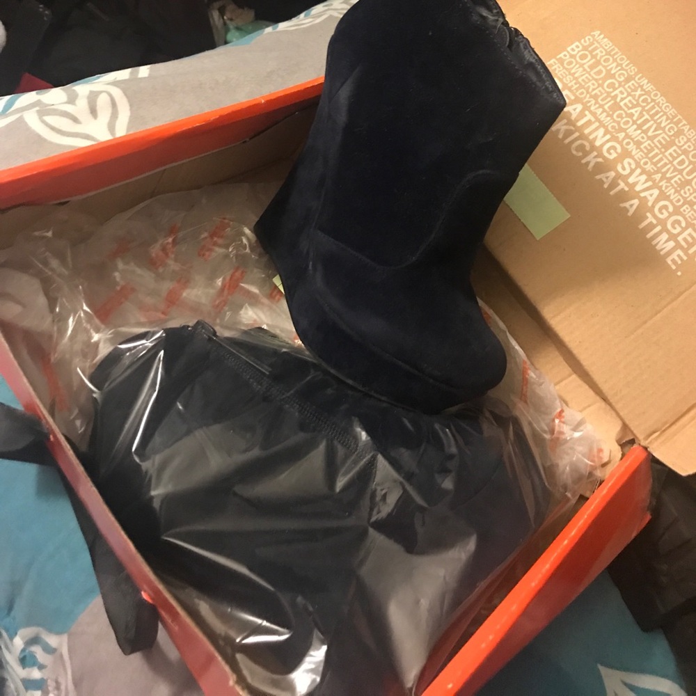 Navy Blue booties