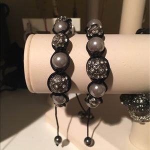 Faux Pearl/Crystal Ball Bracelet