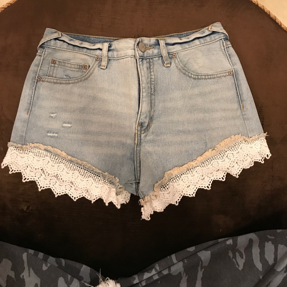 Free People Jean Shorts 25
