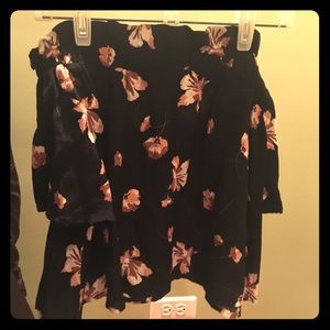 BP floral off the shoulder crop
