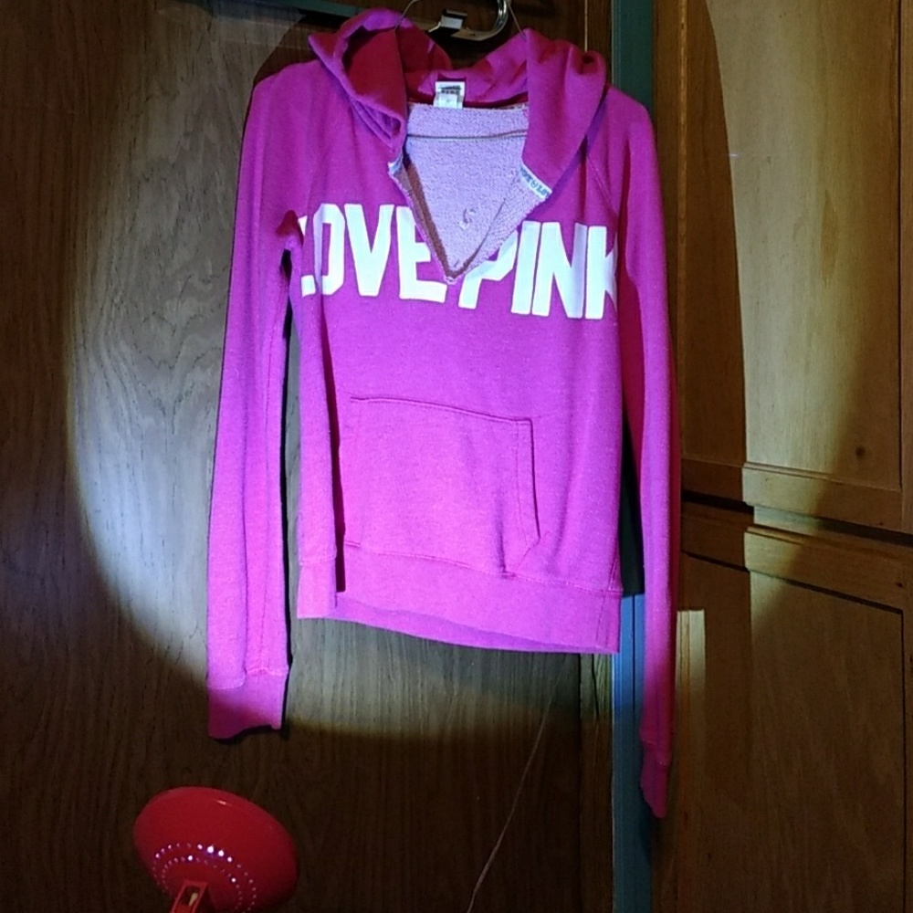 PINK hot pink hoodie medium