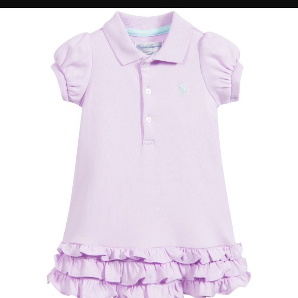 Ralph Lauren ruffle bottom polo dress