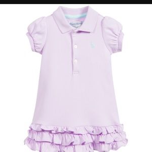 Ralph Lauren ruffle bottom polo dress
