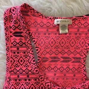 Intimates & Sleepwear - Bright Coral Tribal Print Sports Bra Intimates & Sleepwear - Bright Coral Tribal Print Sports Bra