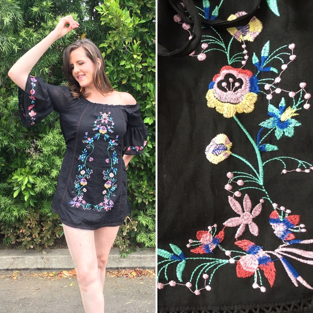 💜 Fiesta Off-The-Shoulder Dress