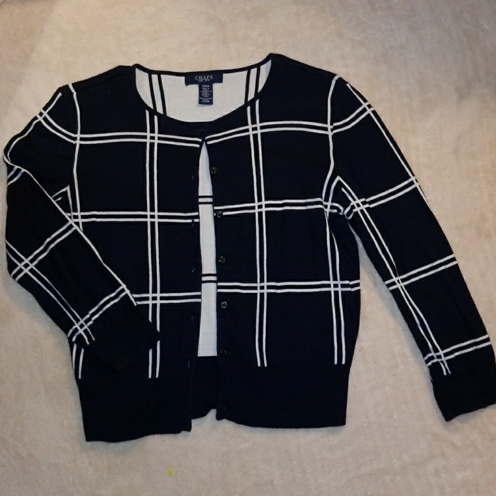 Chaps Navy Blue Cardigan