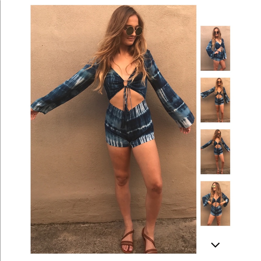 🌴1 left!🌴Bali Sunrise Romper - Picture 3 of 6