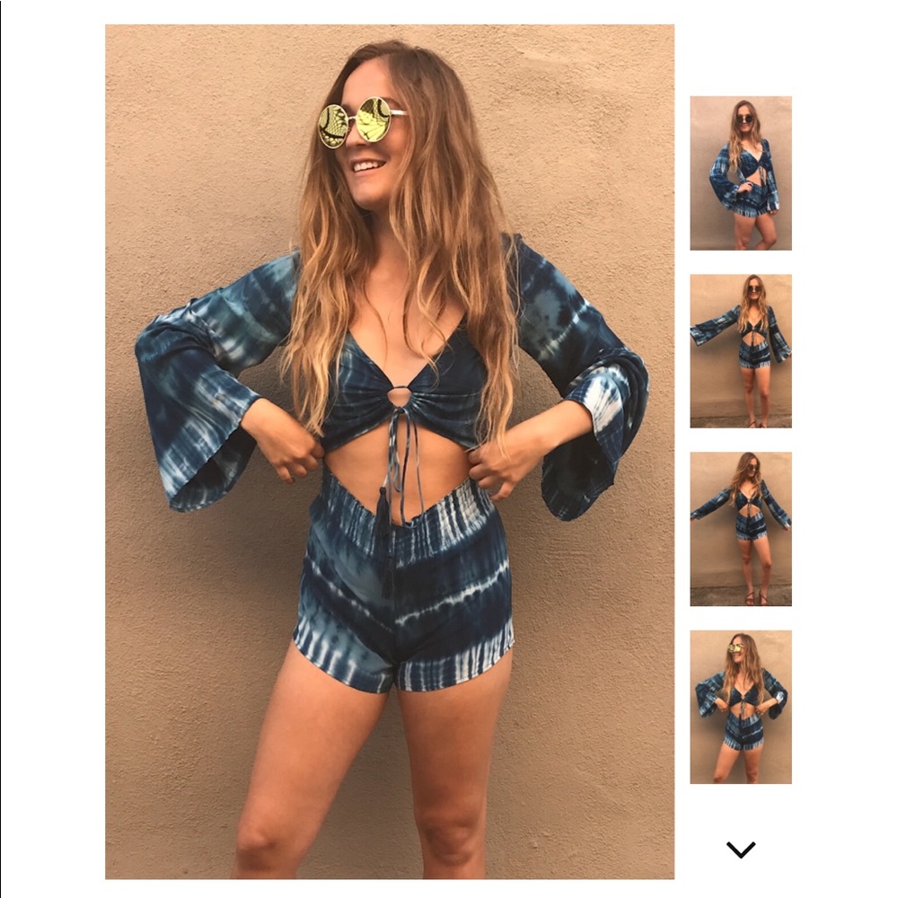 🌴1 left!🌴Bali Sunrise Romper - Picture 4 of 6