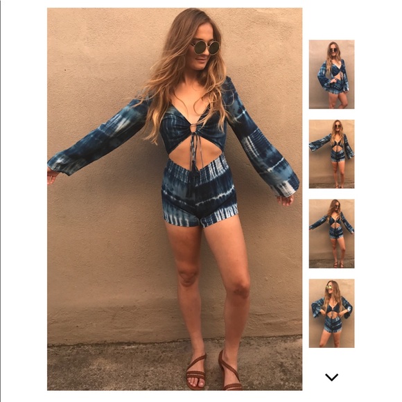 🌴1 left!🌴Bali Sunrise Romper - Picture 3 of 6