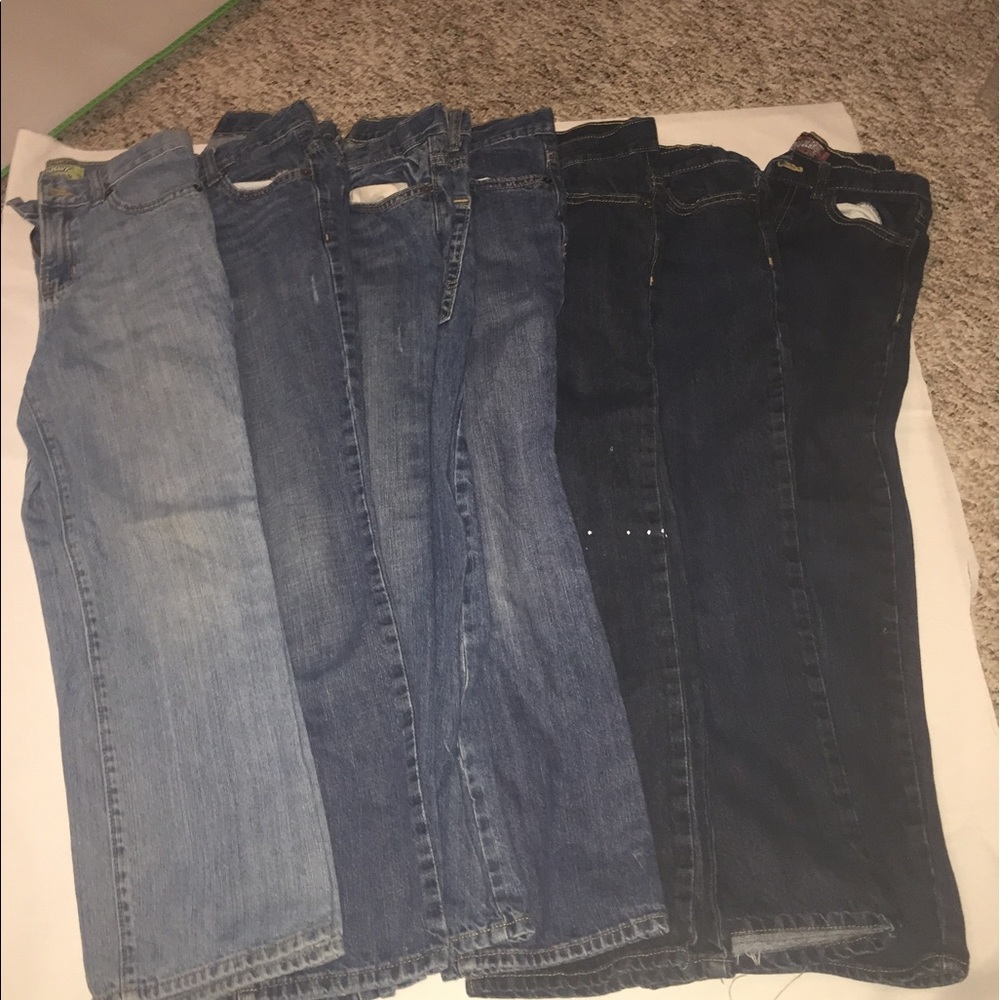 7 pair old navy jeans lot size 10