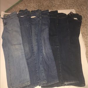 7 pair old navy jeans lot size 10