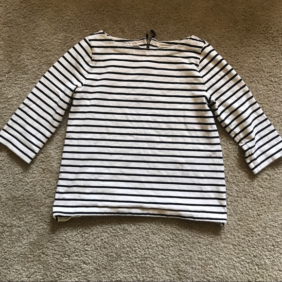 LOFT Sweaters - Loft 3/4 Sleeve Striped Shirt