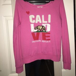 Off The Shoulder Cali Sweatshirt