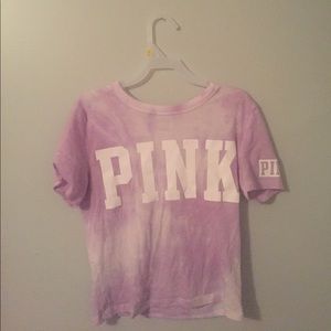Purple and white crop top