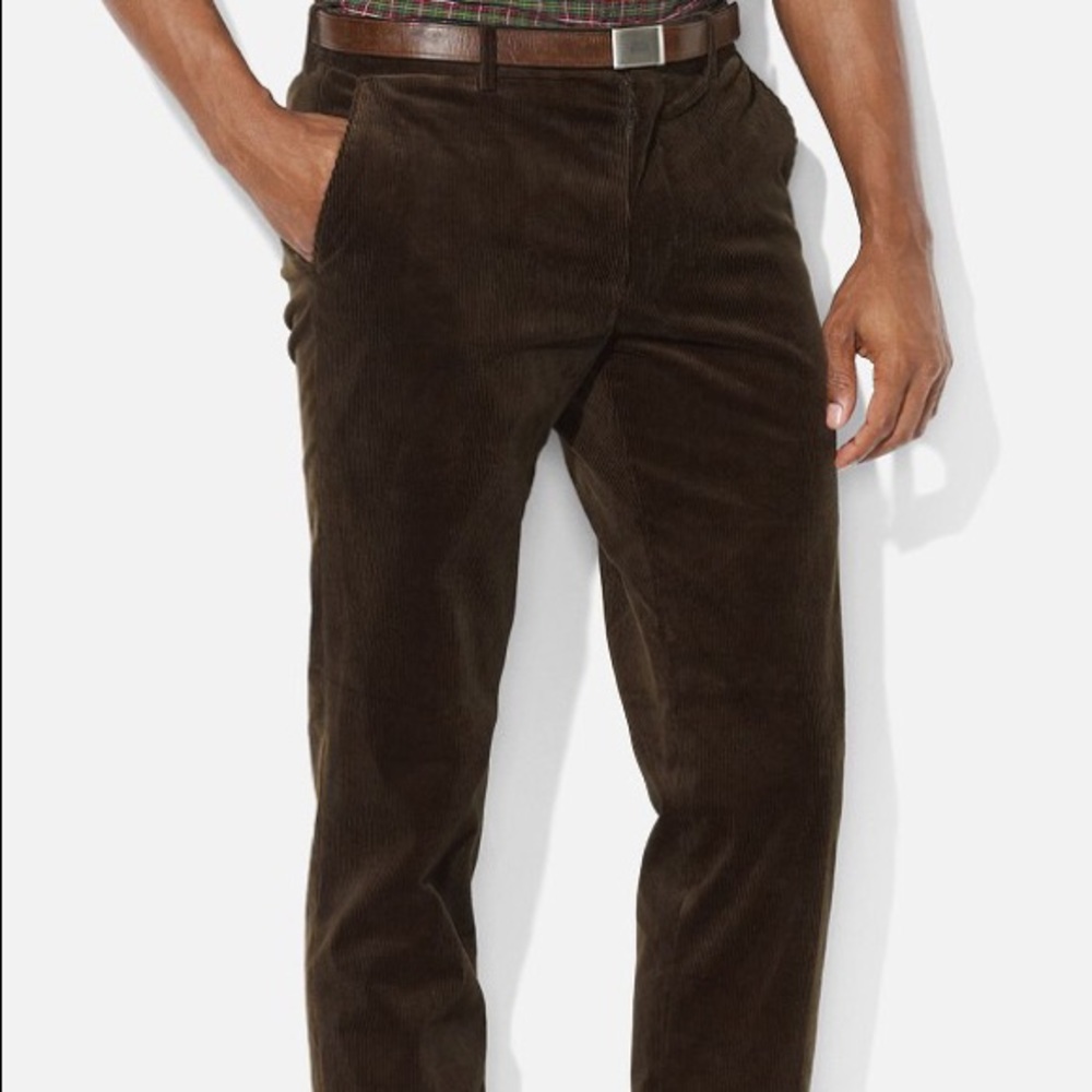 Ralph Lauren Men's FlatFront Casual Corduroy pants