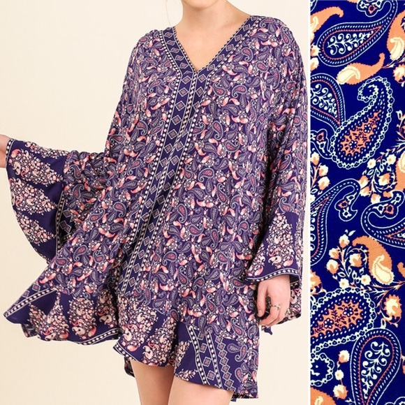 🎉HP🎉 8/29 Best in Plus! Boho Paisley Dress - Picture 2 of 8