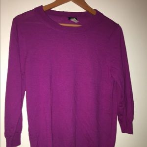 J crew 3/4 length sleeve wool sweater