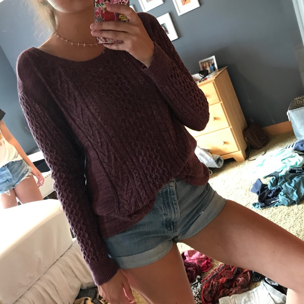 Maroon sweater Nordstrom