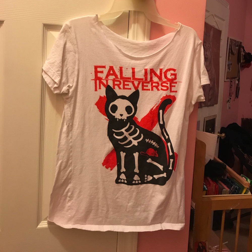 Falling in reverse cat band tee