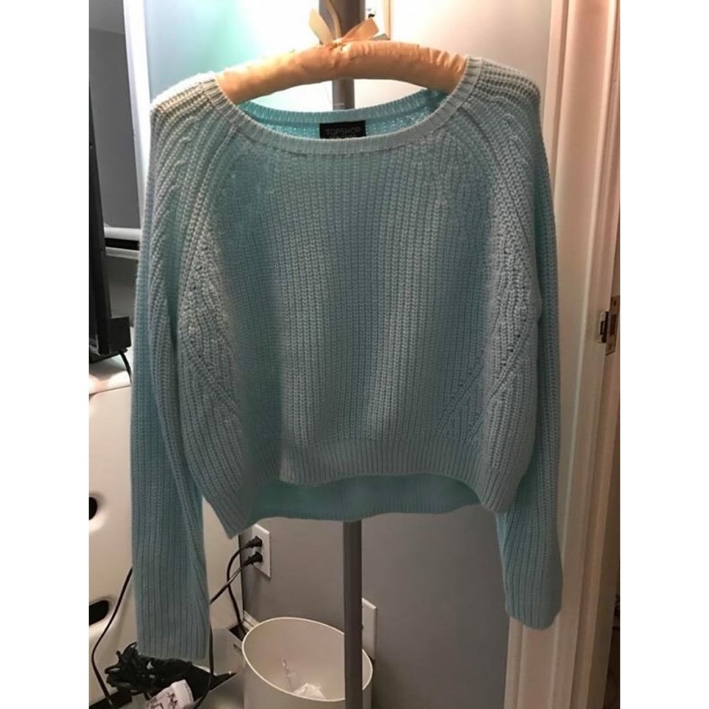 Topshop crop knot sweater