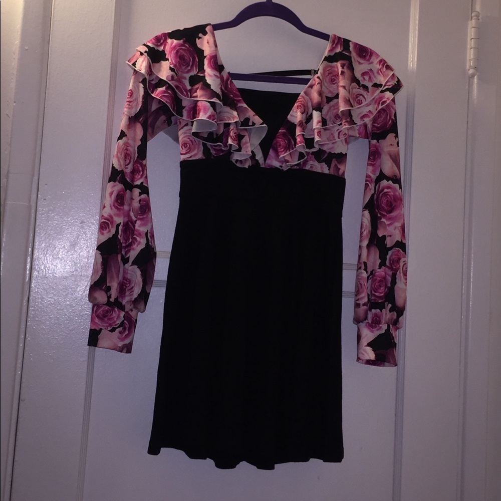 NWOT pink rose one piece