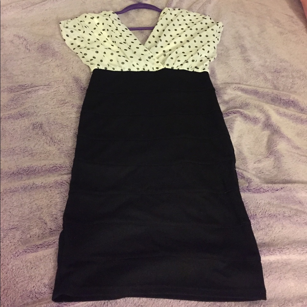 NWOT polka dot one piece