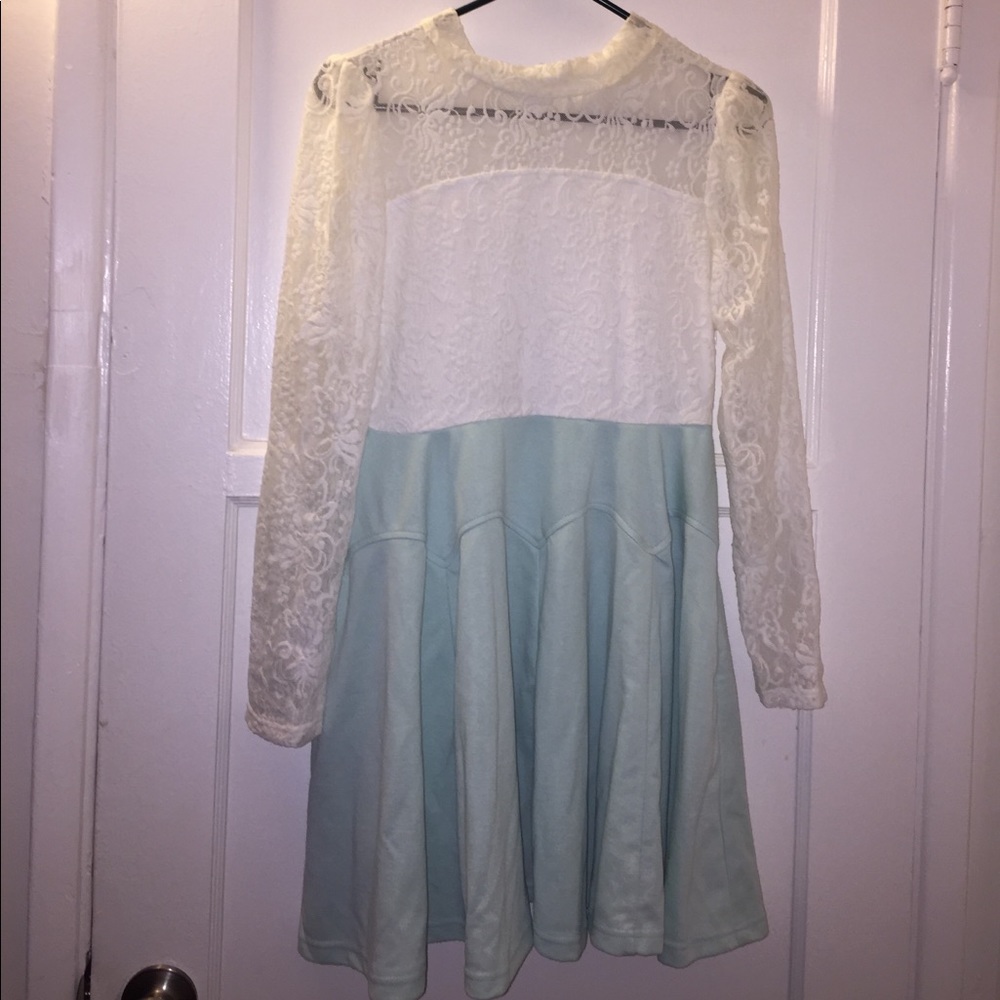 NWOT white lace top one piece