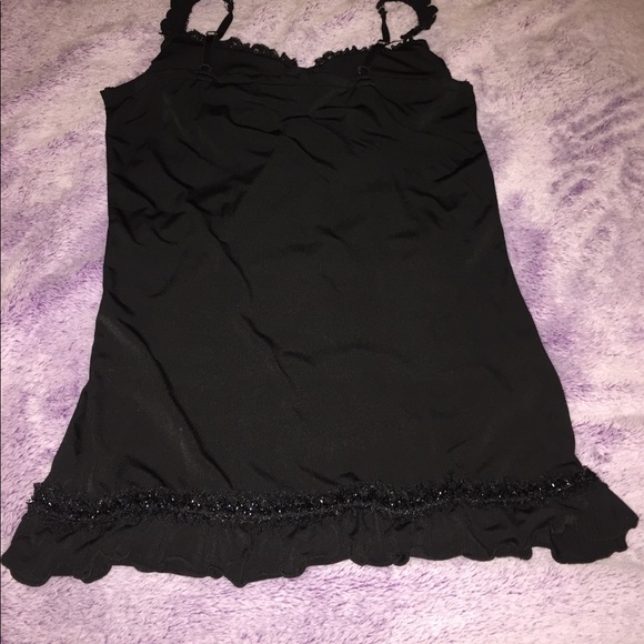 NWOT black laced camisole - Picture 2 of 2