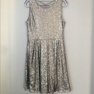 ISSI Gray Sequence dress