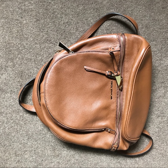 Michael Kors Small Rhea Backpack Brown - Picture 1 of 4