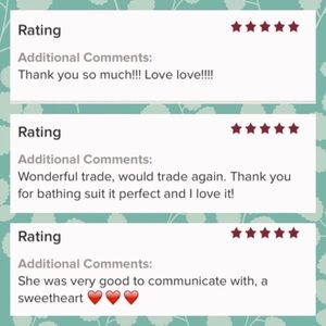 Trade feedback ❤️