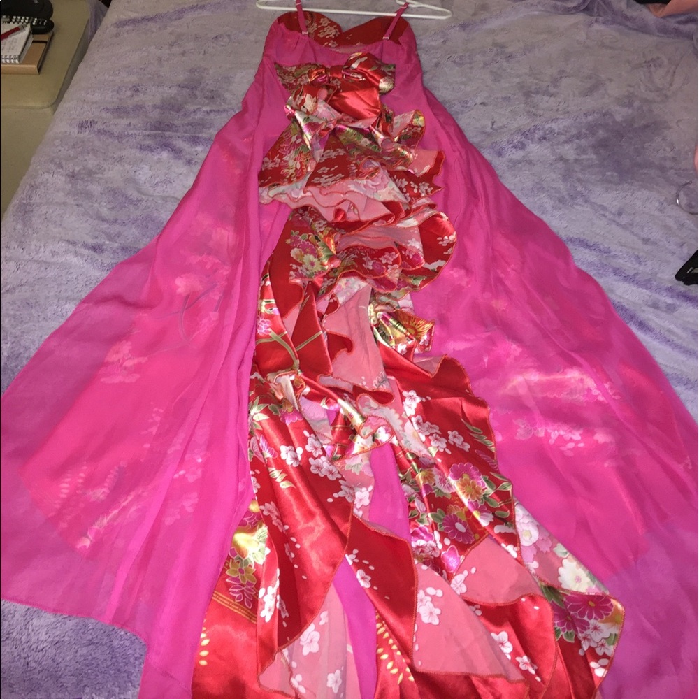Kimono style long dress