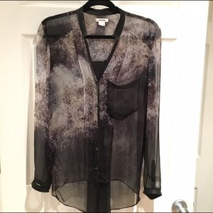 Helmut Lang sheer top