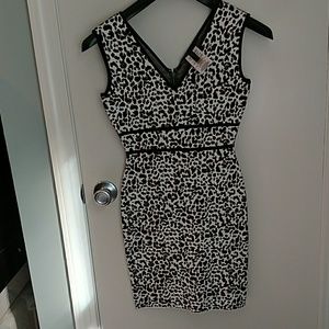 BCBG Maxazria size S cheetah stretch dress