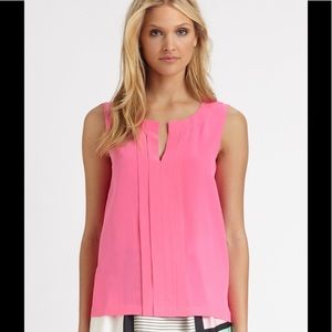 Kate Spade Pink Silk Addie Top 6 NWT