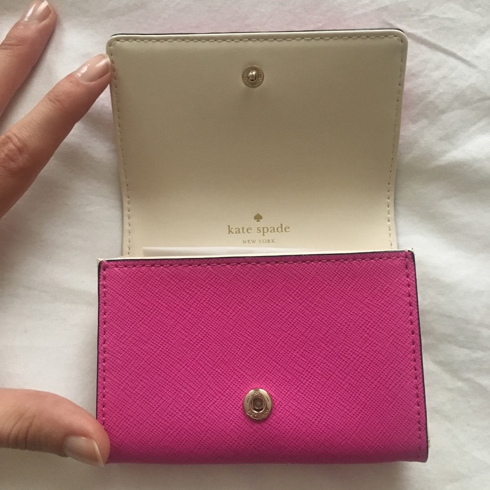NWT Kate Spade Vivid Snapdragon Pink Wallet - Picture 6 of 8