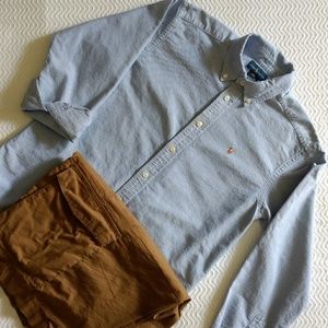 Ralph Lauren BOYS' chambray button up oxford shirt