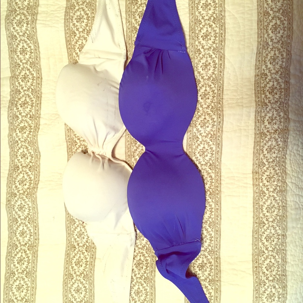 Strapless bikini tops // Medium