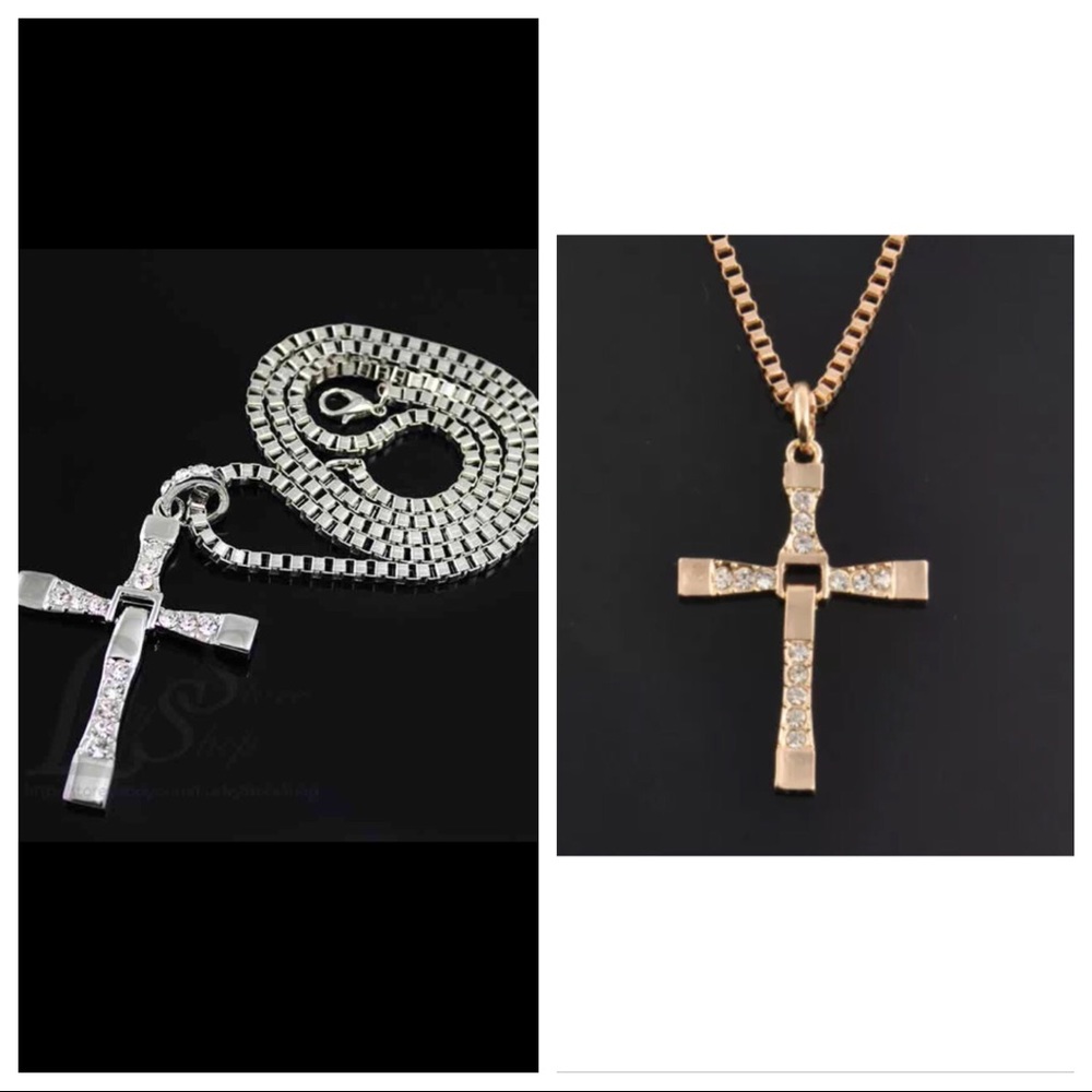 2 cross necklaces both included in 1 purchase