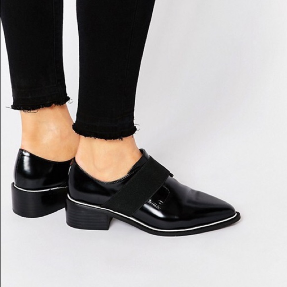 enswear inspired ASOS flats with elastic detail