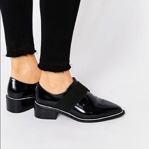 enswear inspired ASOS flats with elastic detail