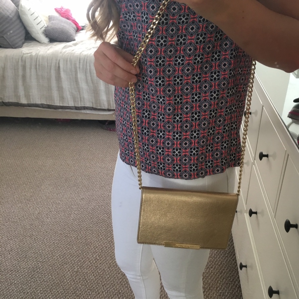 Michael Kors gold cross body